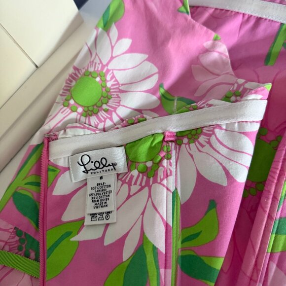Lilly Pulitzer Sundress Sz 6 cotton Fun and finished - Picture 4 of 4